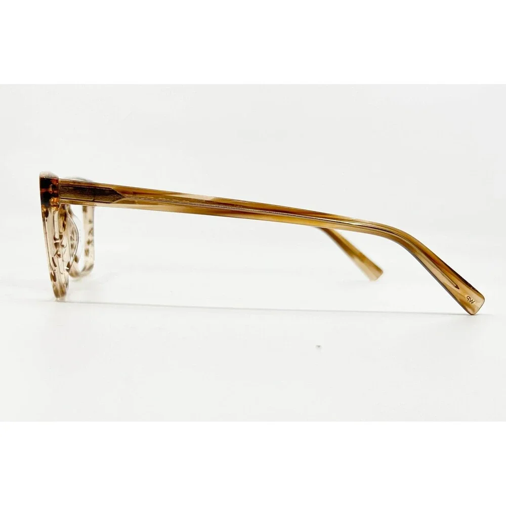 Warby Parker Hughes Eyeglass Frames Unisex Brown Striped 49-17-140